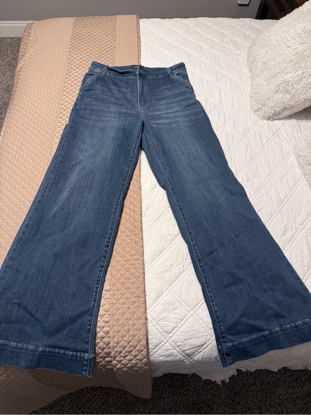 Fashion Nova Wide-Leg Denim Jeans in Blue